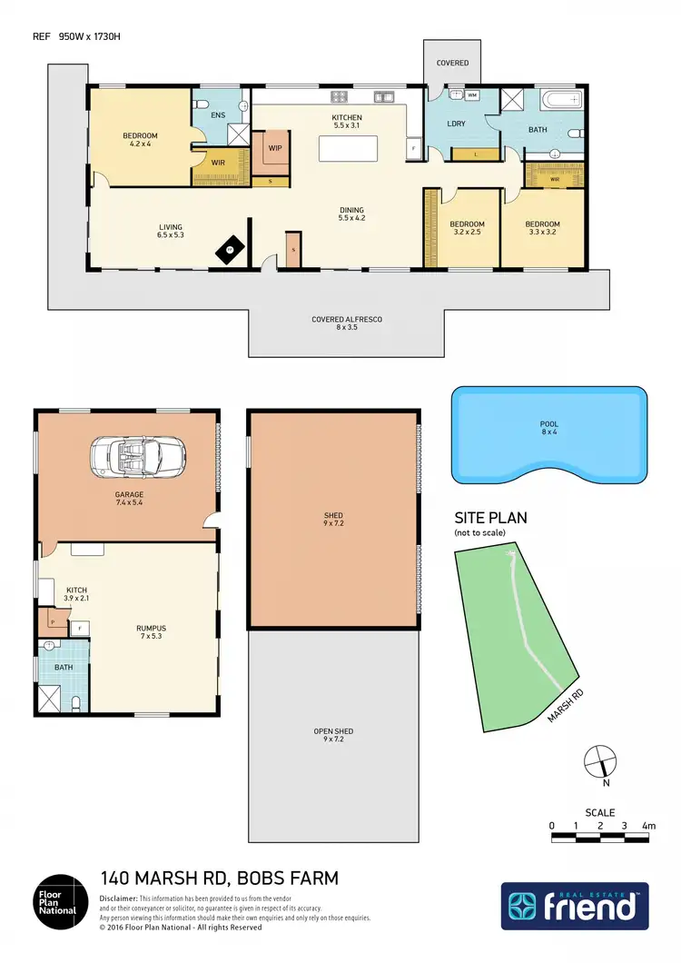 Floorplan of Homely rural property listing, 140 Marsh Road, Bobs Farm NSW 2316