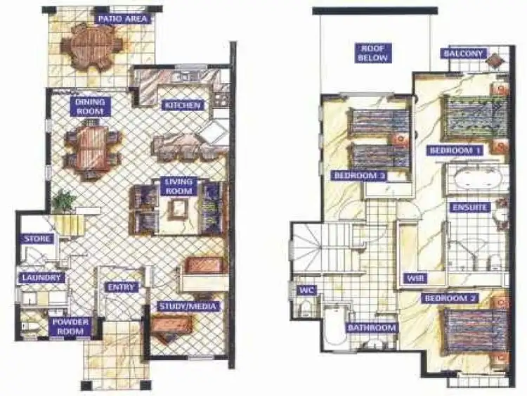 Floorplan of Homely townhouse listing, 15/5-7 Arlington, Clifton Beach QLD 4879
