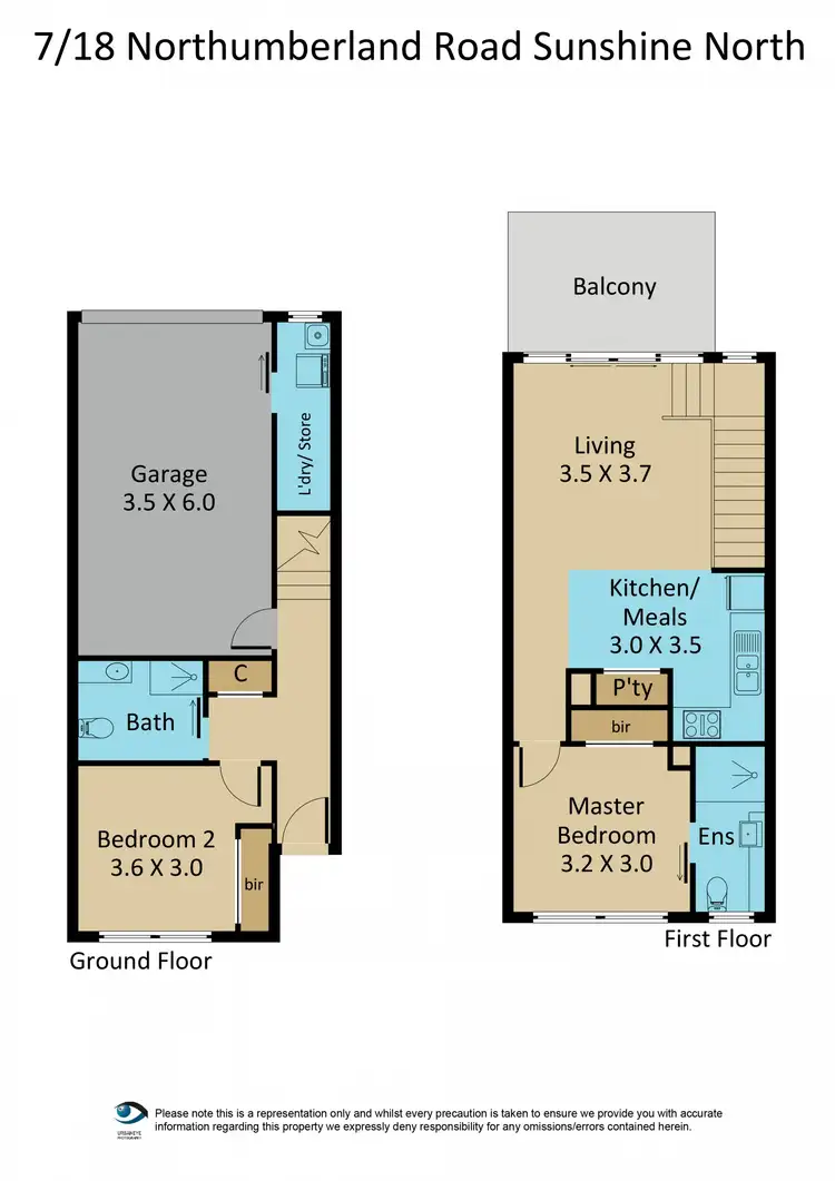 Floorplan of Homely townhouse listing, 7/18-20 Northumberland Road, Sunshine North VIC 3020