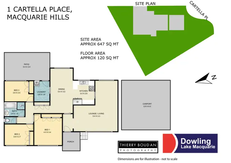 Floorplan of Homely house listing, 1 Cartella Place, Macquarie Hills NSW 2285