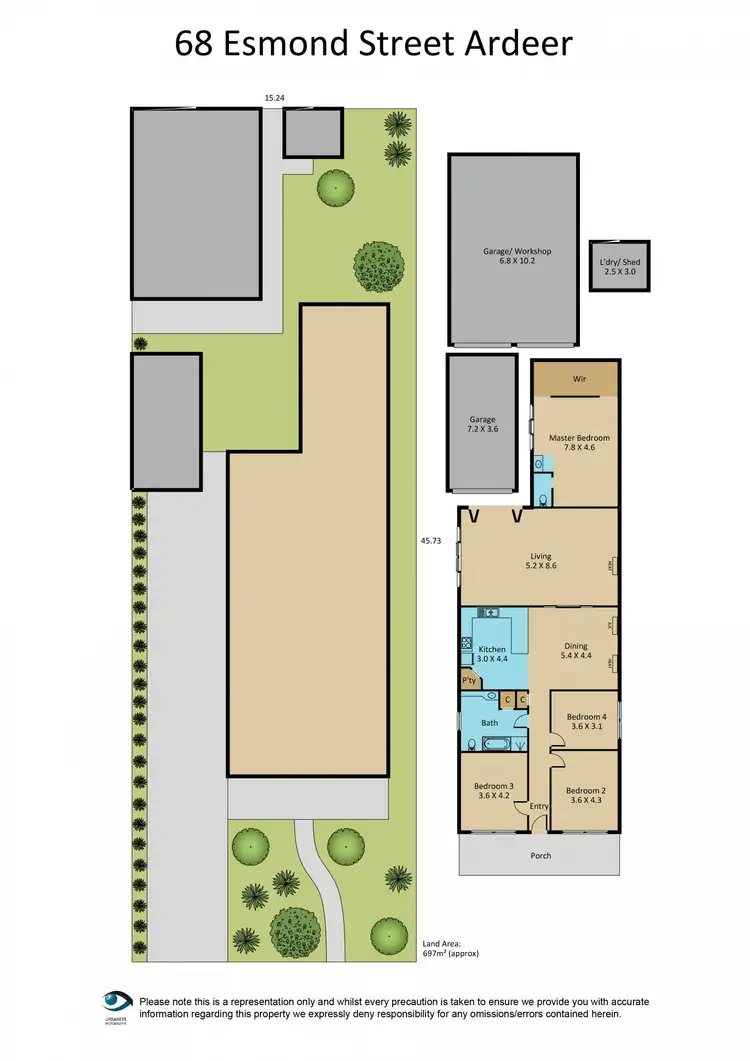 Floorplan of Homely house listing, 68 Esmond Street, Ardeer VIC 3022