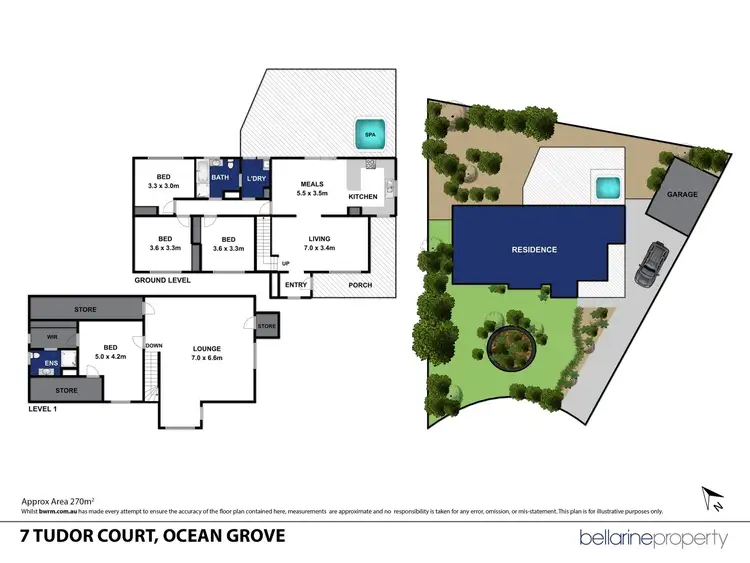 Floorplan of Homely house listing, 7 Tudor Court, Ocean Grove VIC 3226