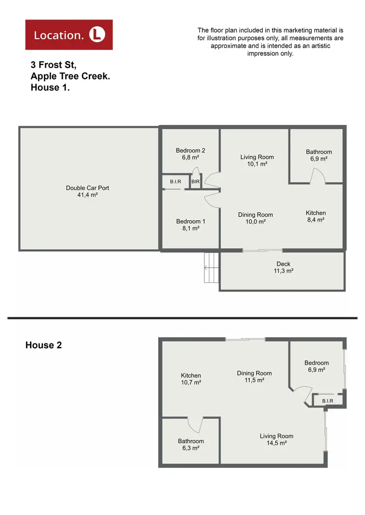 Floorplan of Homely rural property listing, 3 Frost St, Apple Tree Creek QLD 4660