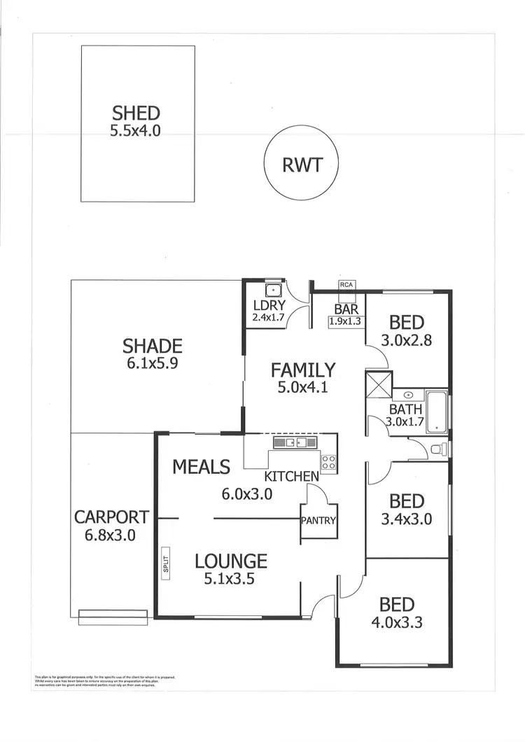Floorplan of Homely house listing, 15 Long Island Road, Murray Bridge SA 5253
