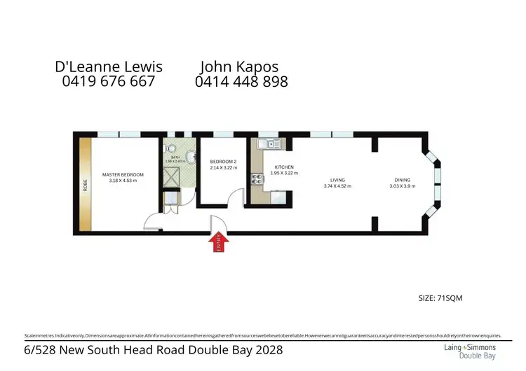 Floorplan of Homely apartment listing, 6/528 New South Head Road, Double Bay NSW 2028