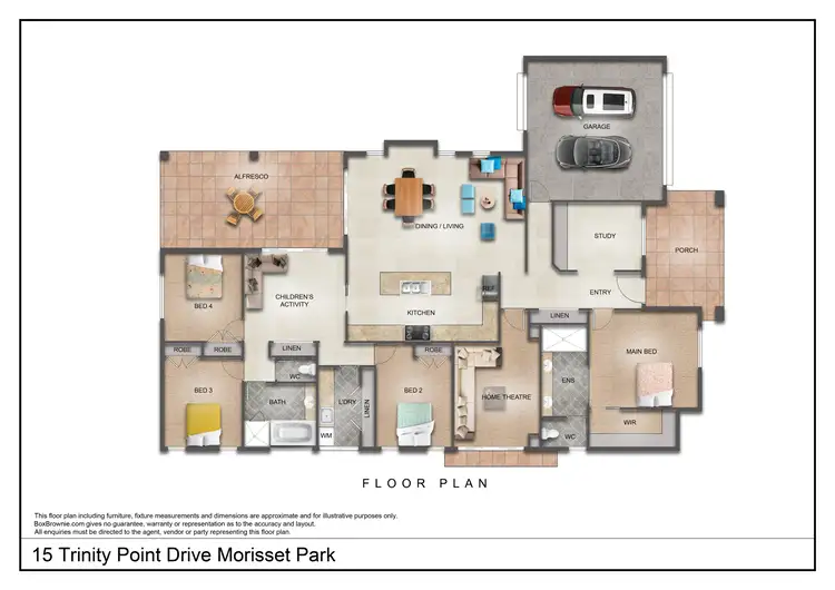 Floorplan of Homely house listing, 15 Trinity Point Drive, Morisset Park NSW 2264