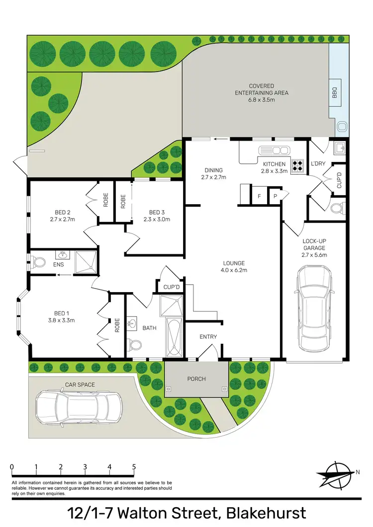 Floorplan of Homely villa listing, 12/1-7 Walton Street, Blakehurst NSW 2221