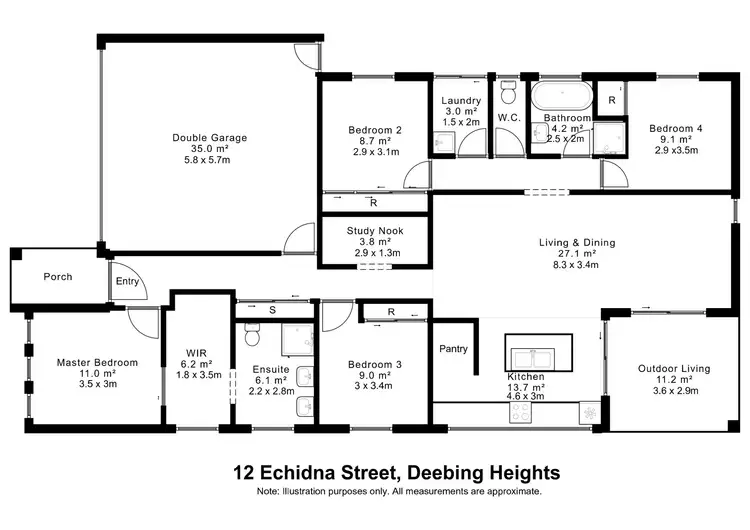 Floorplan of Homely house listing, 12 Echidna Street, Deebing Heights QLD 4306