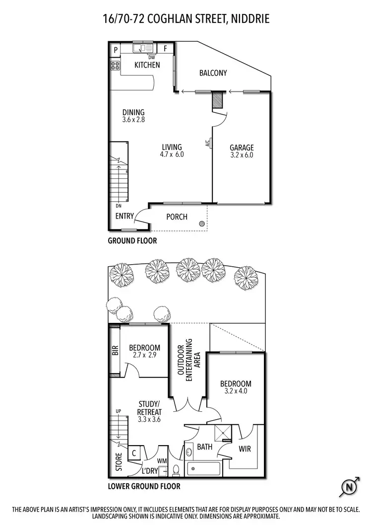 Floorplan of Homely townhouse listing, 16/70-72 Coghlan Street, Niddrie VIC 3042