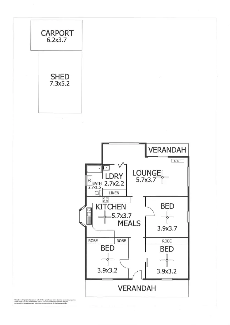 Floorplan of Homely house listing, 4 Thomas Street, Murray Bridge SA 5253