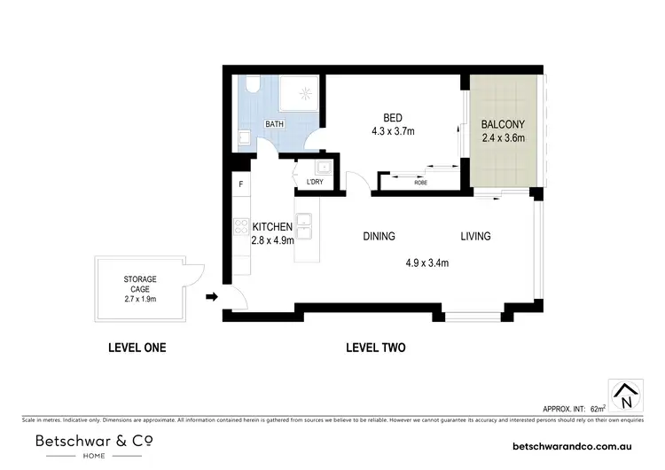 Floorplan of Homely apartment listing, 208/38 Atchison Street, Wollongong NSW 2500