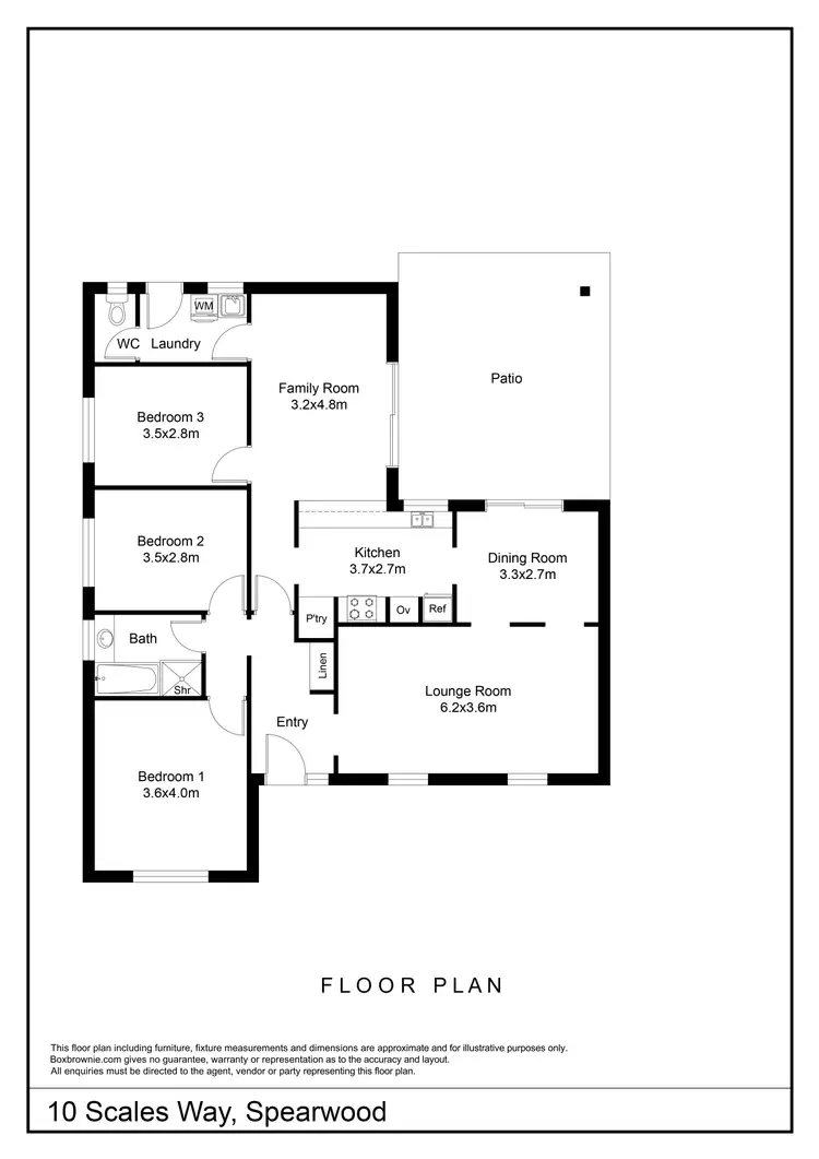 Floorplan of Homely house listing, 10 Scales Way, Spearwood WA 6163