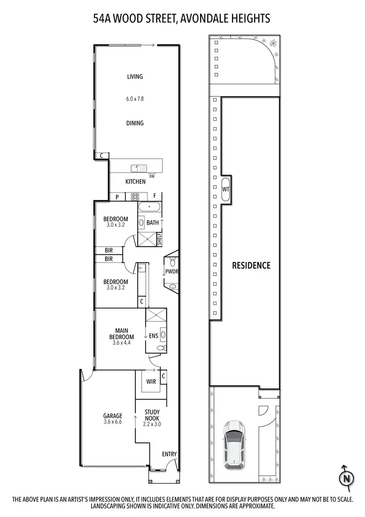 Floorplan of Homely house listing, 54A Wood Street, Avondale Heights VIC 3034