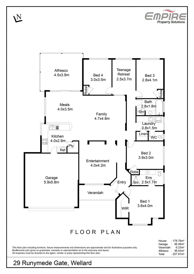 Floorplan of Homely house listing, 29 Runnymede Gate, Wellard WA 6170