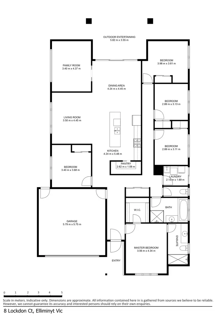 Floorplan of Homely house listing, 8 Lockdon Court, Elliminyt VIC 3250