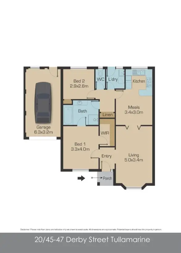 Floorplan of Homely unit listing, 20/45-47 Derby Street, Tullamarine VIC 3043