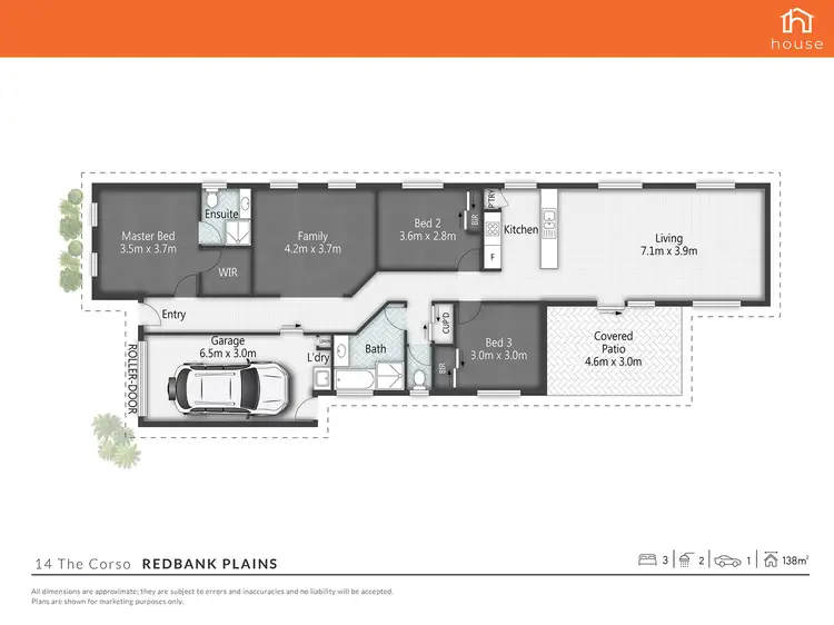 Floorplan of Homely house listing, 14 The Corso, Redbank Plains QLD 4301