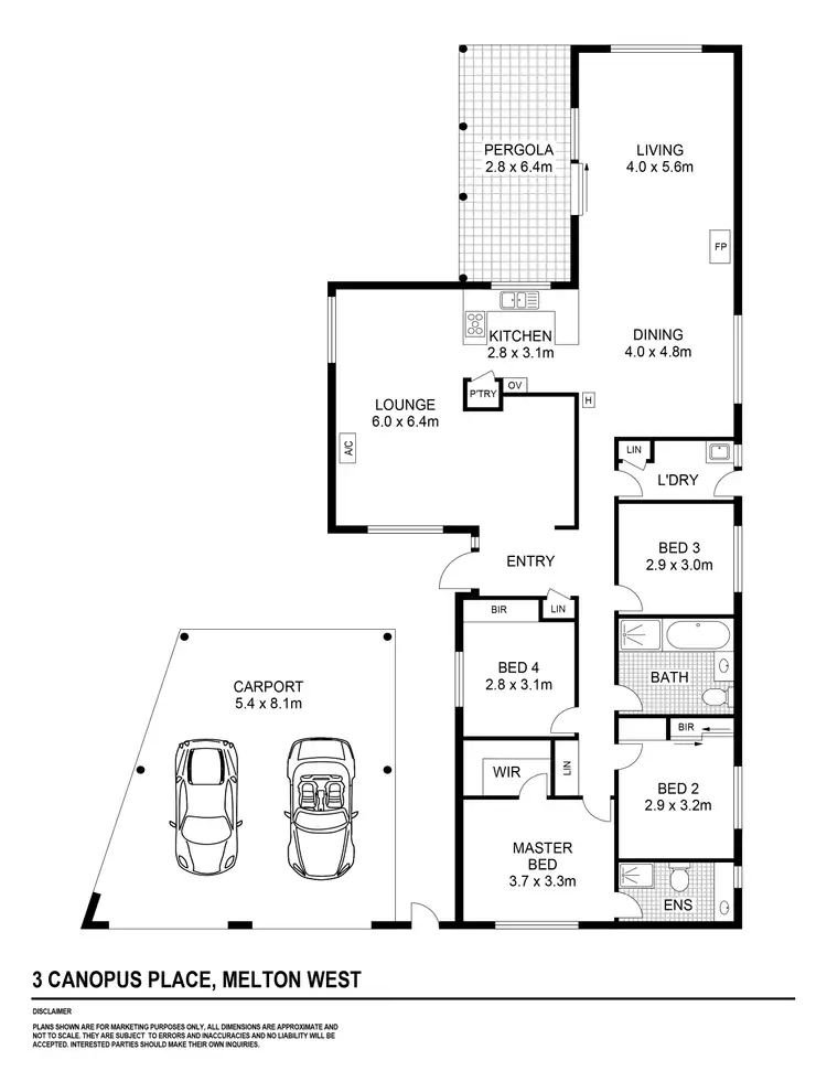 Floorplan of Homely house listing, 3 Canopus Place, Melton West VIC 3337
