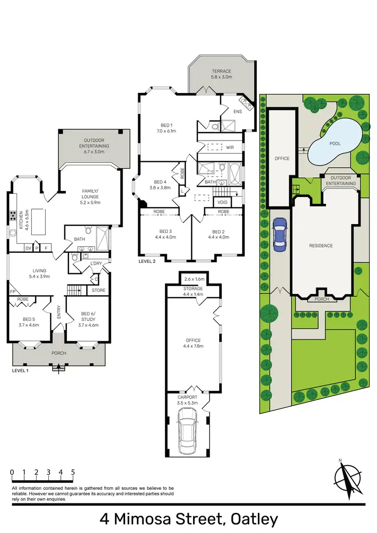Floorplan of Homely house listing, 4 Mimosa Street, Oatley NSW 2223