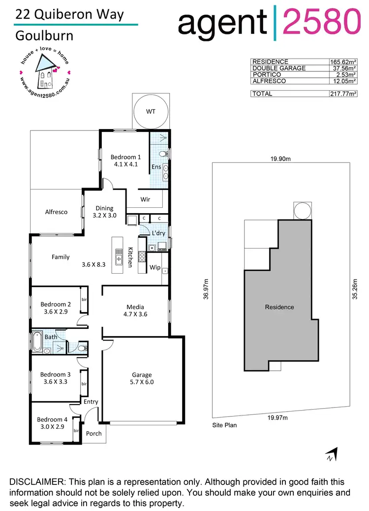 Floorplan of Homely house listing, 22 Quiberon Way, Goulburn NSW 2580