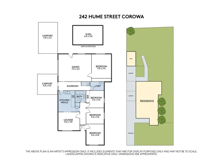 Floorplan of Homely house listing, 242 Hume Street, Corowa NSW 2646