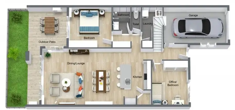 Floorplan of Homely townhouse listing, 33/24 Warren Street, Palm Cove QLD 4879