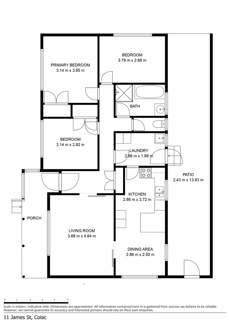 Floorplan of Homely house listing, 11 James Street, Colac VIC 3250