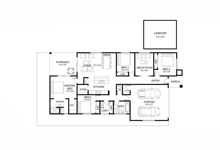 Floorplan of Homely house listing, 20 Ranger Close, Rutherford NSW 2320
