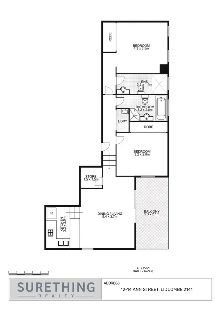 Floorplan of Homely apartment listing, 12-14 Ann Street, Lidcombe NSW 2141