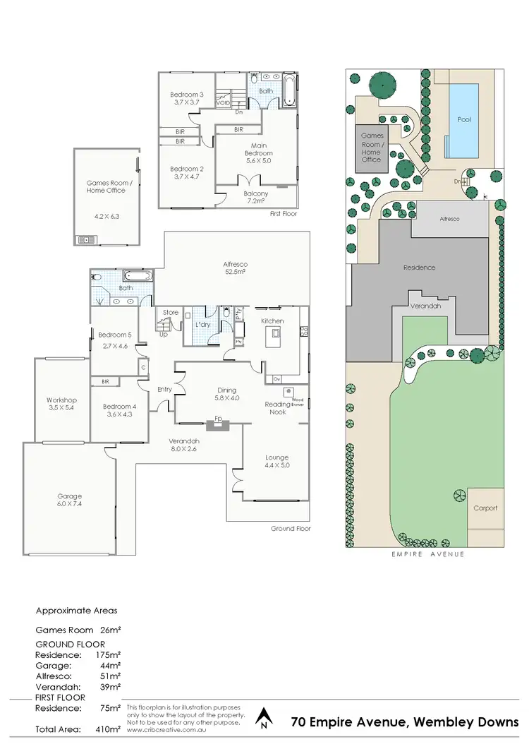 Floorplan of Homely house listing, 70 Empire Avenue, Wembley Downs WA 6019
