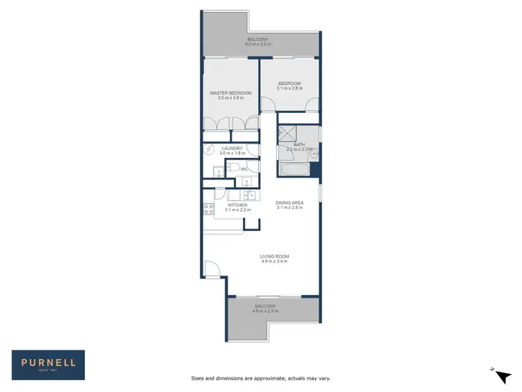 Floorplan of Homely apartment listing, 23A/43-51 Giles Street, Kingston ACT 2604