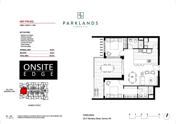 Floorplan of Homely unit listing, 33/23-31 Bombery Street, Cannon Hill QLD 4170