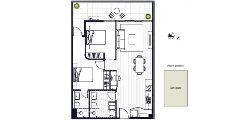 Floorplan of Homely apartment listing, B208/55 John Street, Brunswick East VIC 3057
