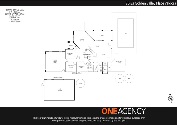 Floorplan of Homely rural property listing, 25-33 Golden Valley Place, Valdora QLD 4561
