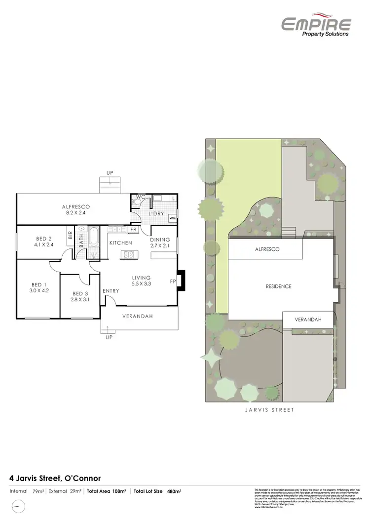 Floorplan of Homely house listing, 4 Jarvis Street, O'connor WA 6163