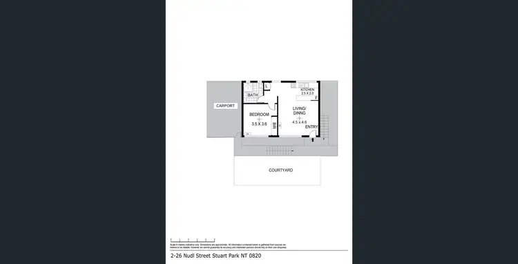 Floorplan of Homely unit listing, 2/26 Nudl Street, Stuart Park NT 820