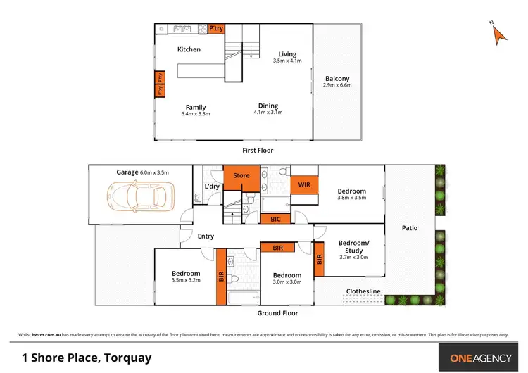 Floorplan of Homely house listing, 1 Shore Place, Torquay VIC 3228