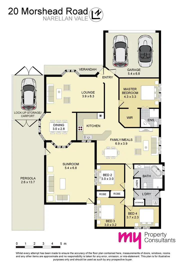 Floorplan of Homely house listing, 20 Morshead Road, Narellan Vale NSW 2567