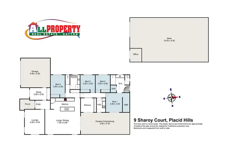 Floorplan of Homely house listing, 9 Sharoy Court, Gatton QLD 4343