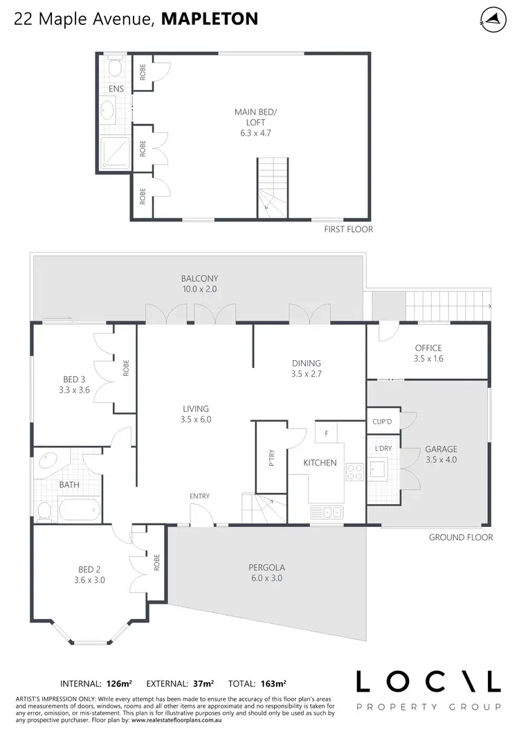 Floorplan of Homely house listing, 22 Maple Avenue, Mapleton QLD 4560