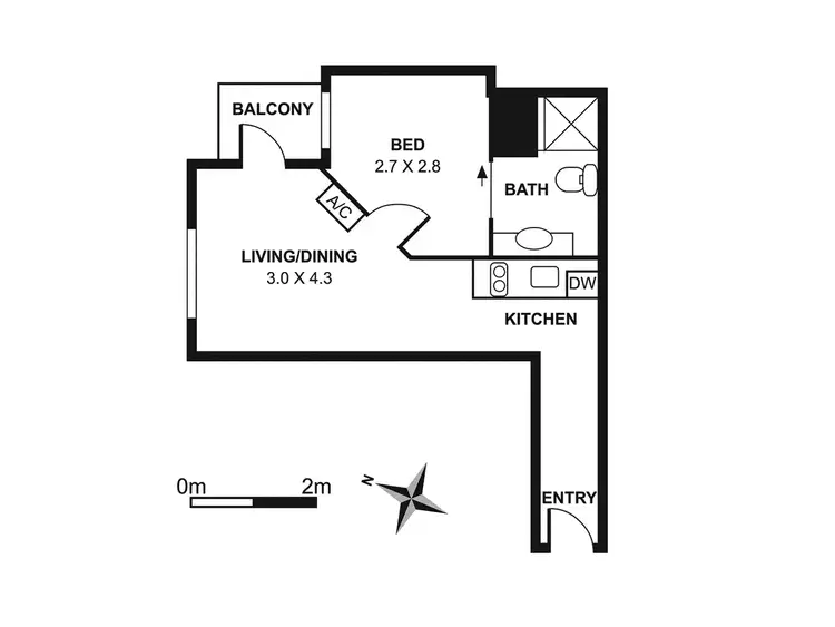 Floorplan of Homely apartment listing, 815/528 Swanston Street, Carlton VIC 3053