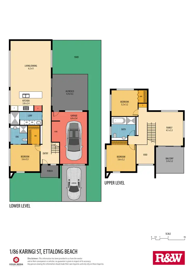 Floorplan of Homely townhouse listing, 1/86 Karingi Street, Ettalong Beach NSW 2257