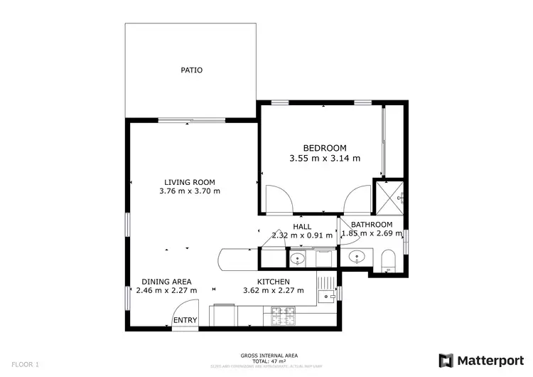 Floorplan of Homely unit listing, 13/2 View Avenue, Langford WA 6147