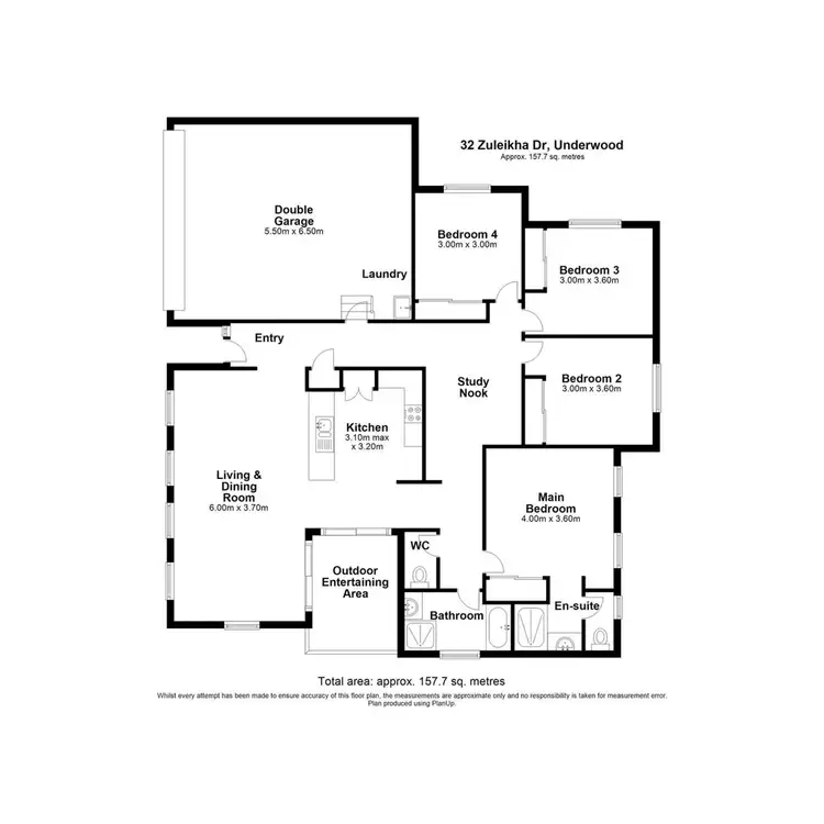 Floorplan of Homely house listing, 32 Zuleikha Drive, Underwood QLD 4119