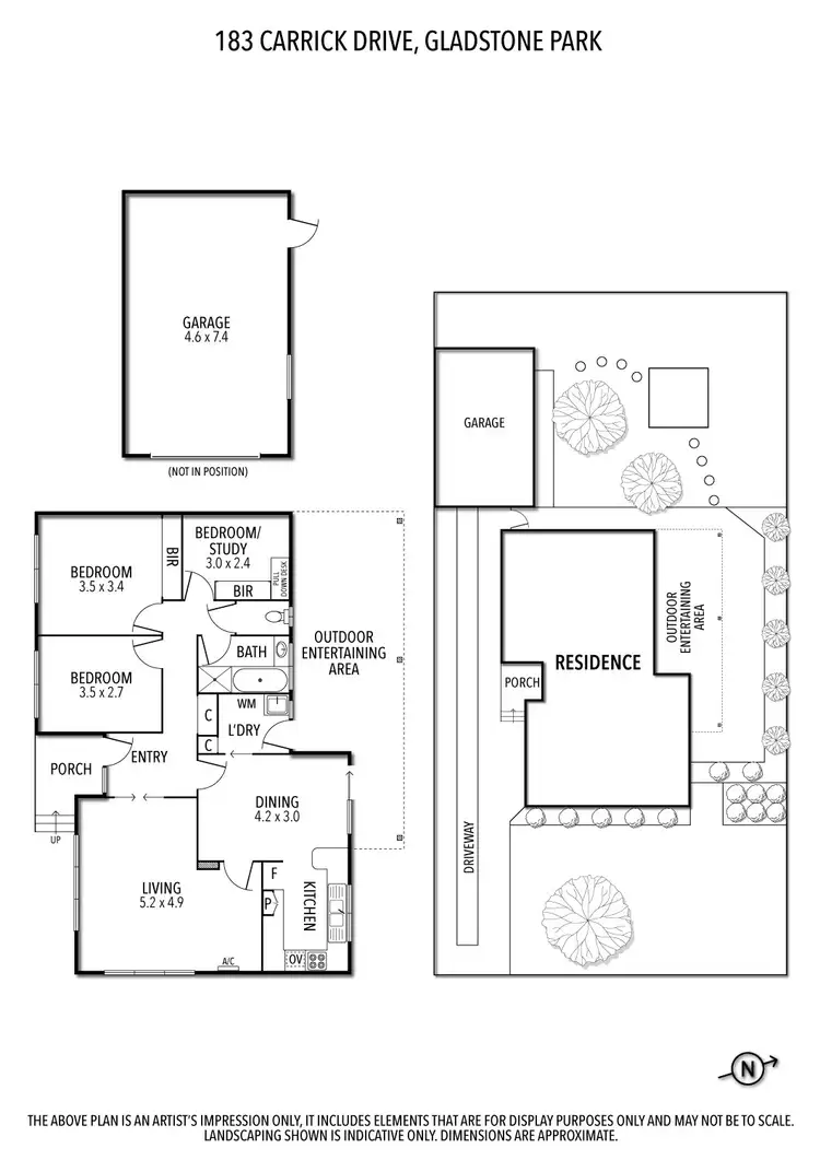 Floorplan of Homely house listing, 183 Carrick Drive, Gladstone Park VIC 3043