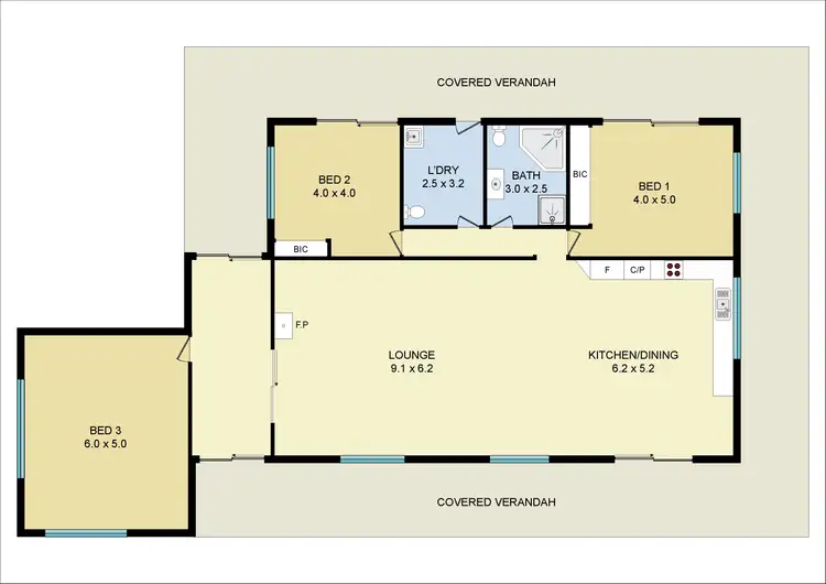 Floorplan of Homely rural property listing, 5492 Waterfall Way, Fernbrook NSW 2453