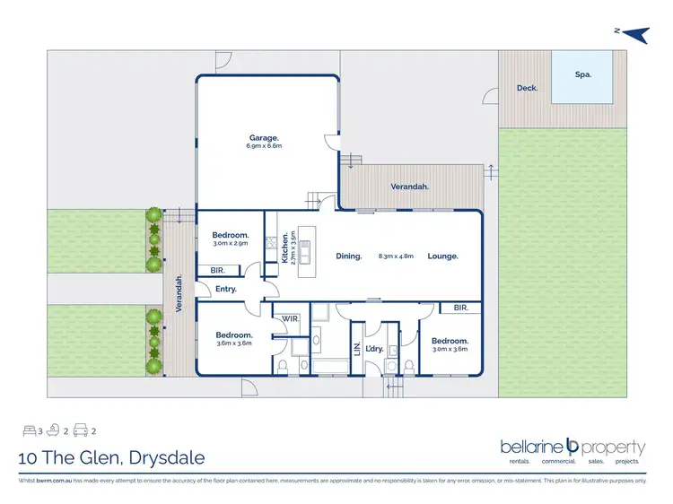 Floorplan of Homely house listing, 10 The Glen, Drysdale VIC 3222