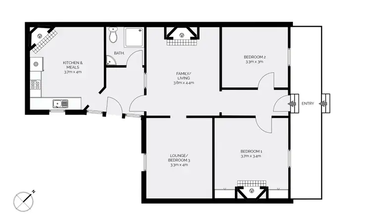 Floorplan of Homely house listing, 194 Howick Street, Bathurst NSW 2795
