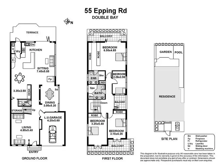 Floorplan of Homely house listing, 55 Epping Road, Double Bay NSW 2028