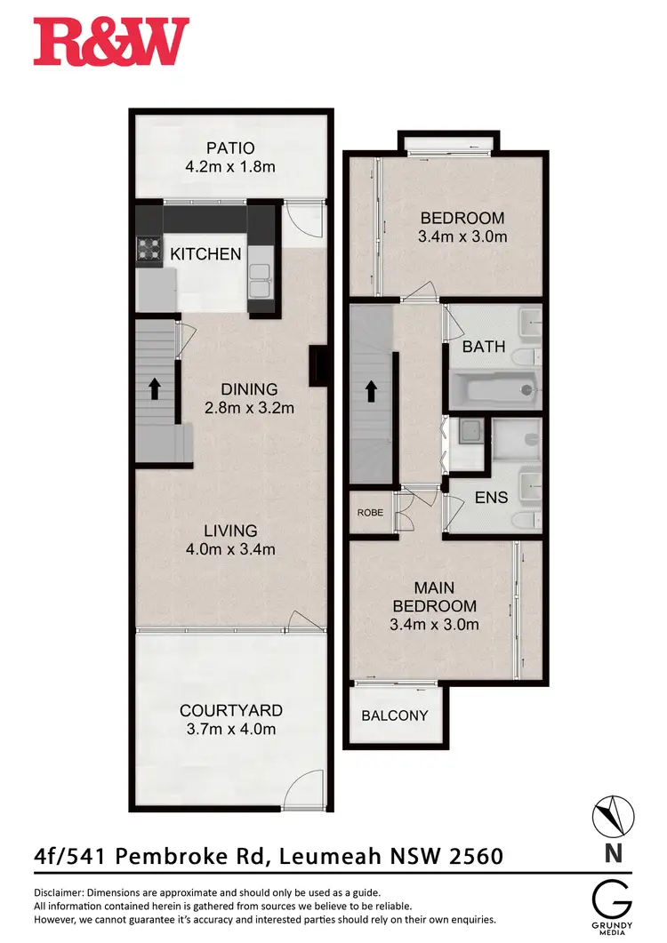 Floorplan of Homely apartment listing, 4F/541 Pembroke Road, Leumeah NSW 2560